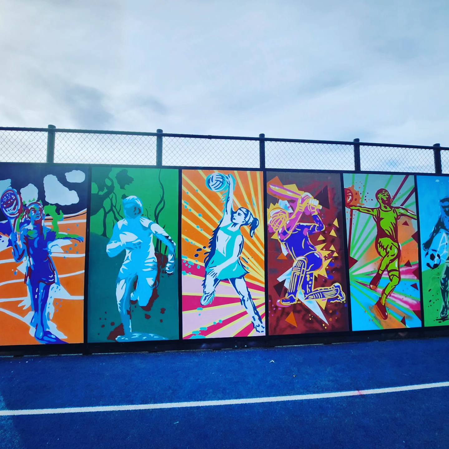 School Sports Mural